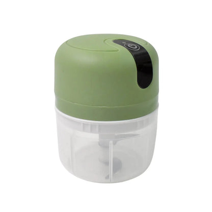 Wireless Usb Rechargeable Mini Electric Garlic Machine  Chopper 3 Blades (250ml) - Loopni